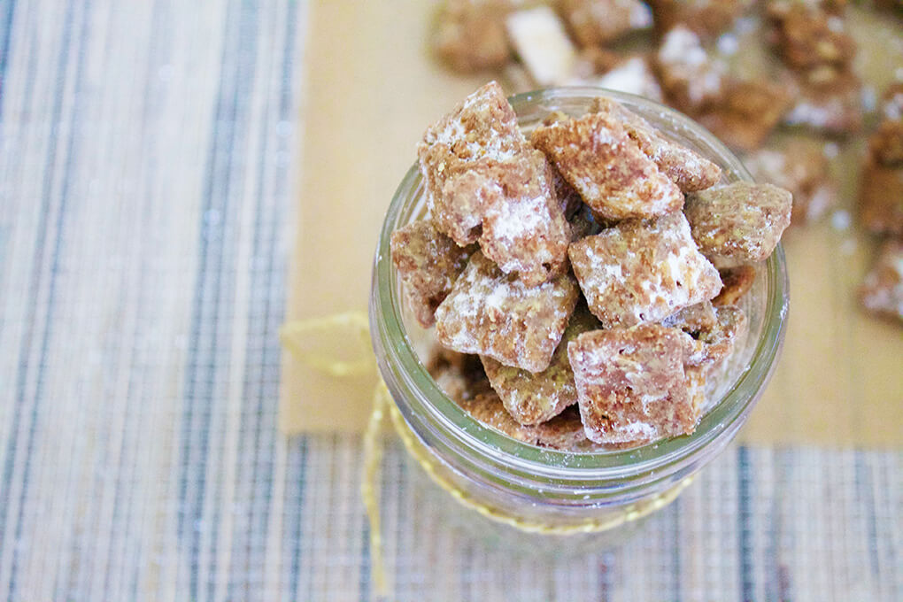 Gluten Free Puppy Chow sarahkayhoffman.com Holiday Christmas Recipe