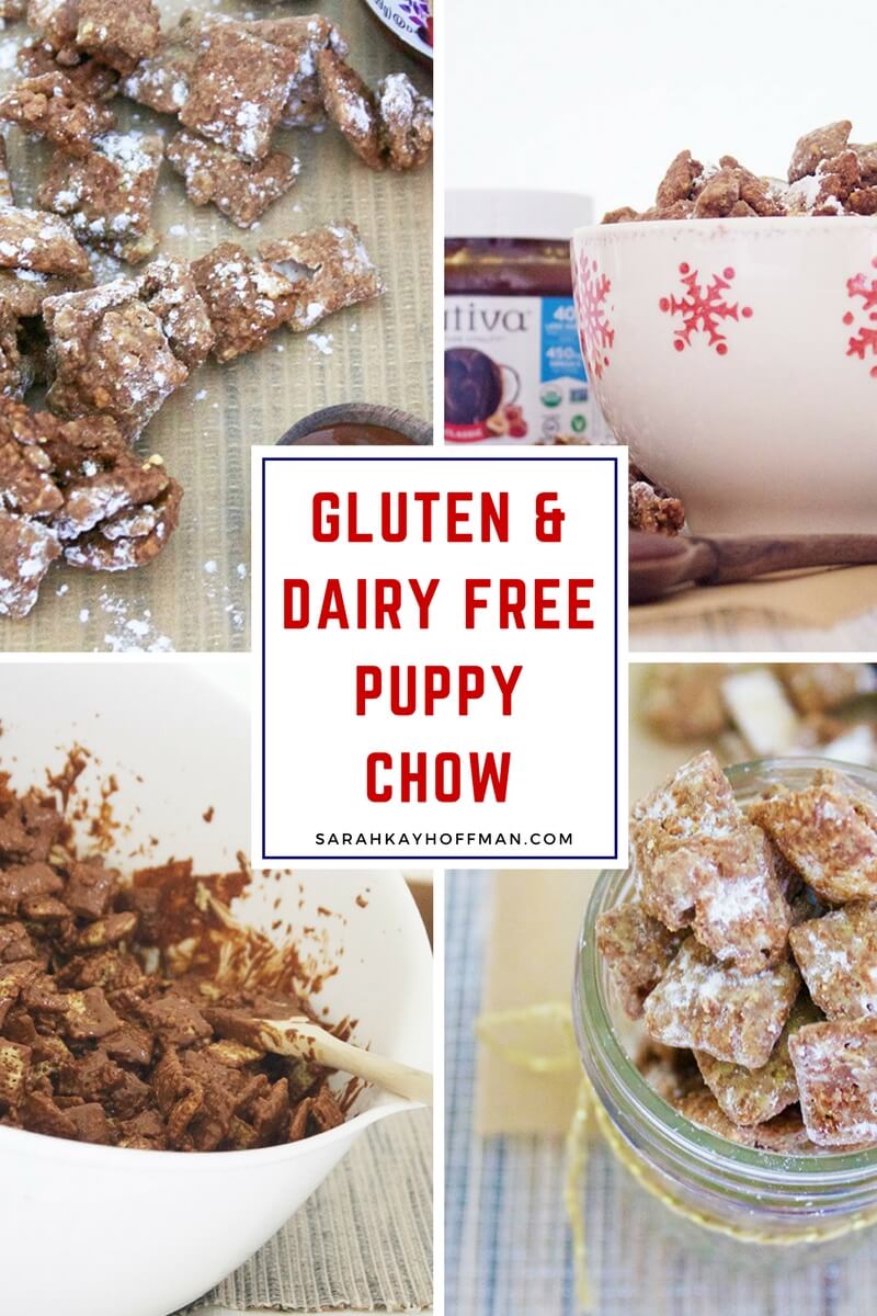 Gluten Free Puppy Chow sarahkayhoffman.com #glutenfree #dairyfree #puppychow #holiday #healthyliving