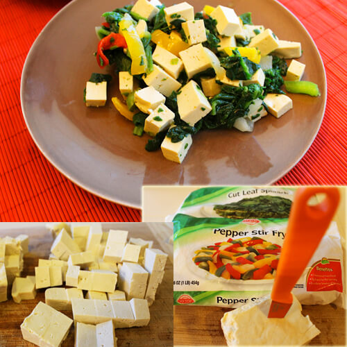Bright Breakfast Tofu Scramble Collage