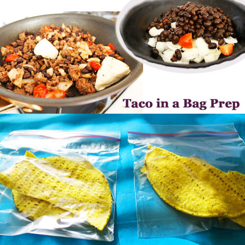 Taco in a Bag Prep