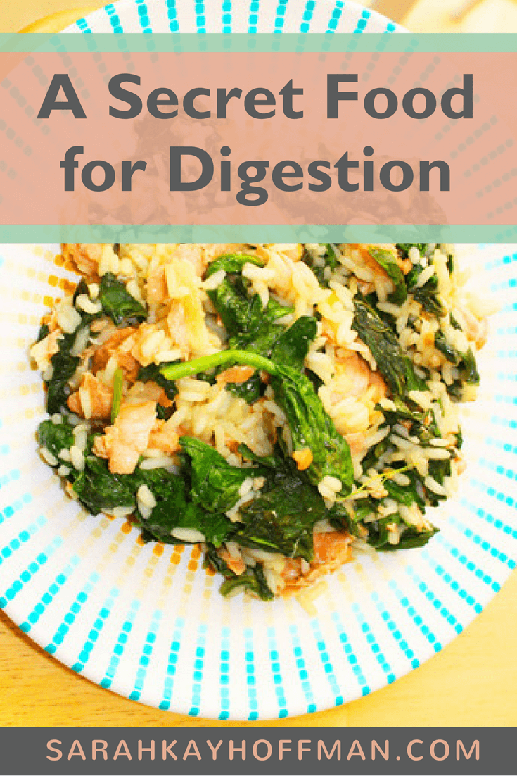 A Secret Food for Digestion www.sarahkayhoffman.com #healthyliving #guthealth #food