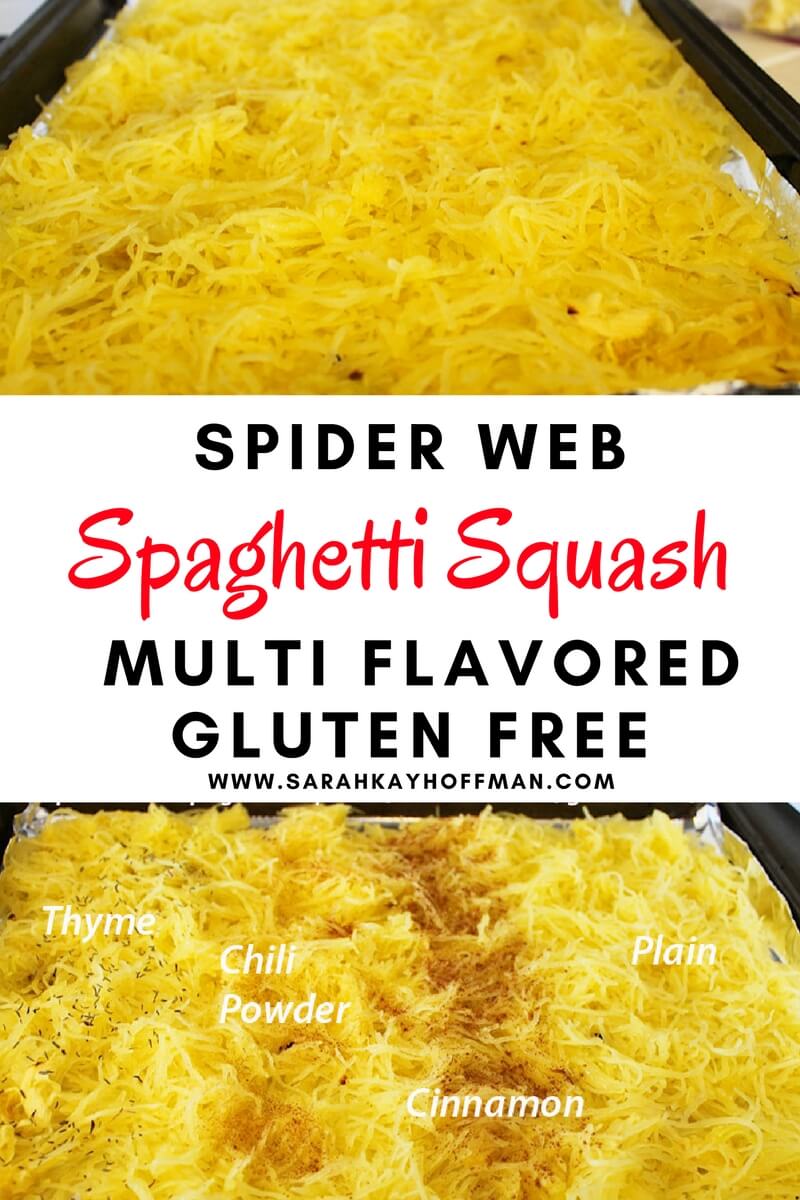 Spider Web Spaghetti Squash Multi Flavored Gluten Free sarahkayhoffman.com