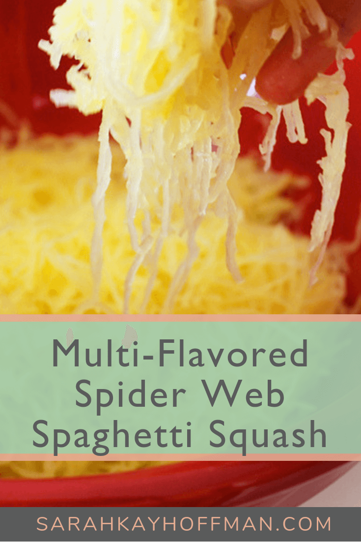 Spider Web Spaghetti Squash Multi Flavored Gluten Free www.sarahkayhoffman.com #fall #spaghettisquash #glutenfree #dairyfree #Paleo #lowfodmap #recipes