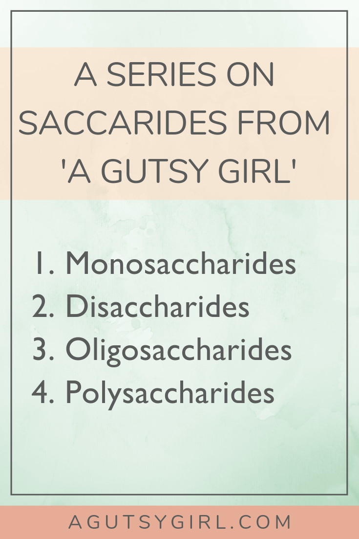 A Series on Saccharides with A Gutsy Girl www.agutsygirl.com #saccharides #guthealth #guthealing #healthyliving