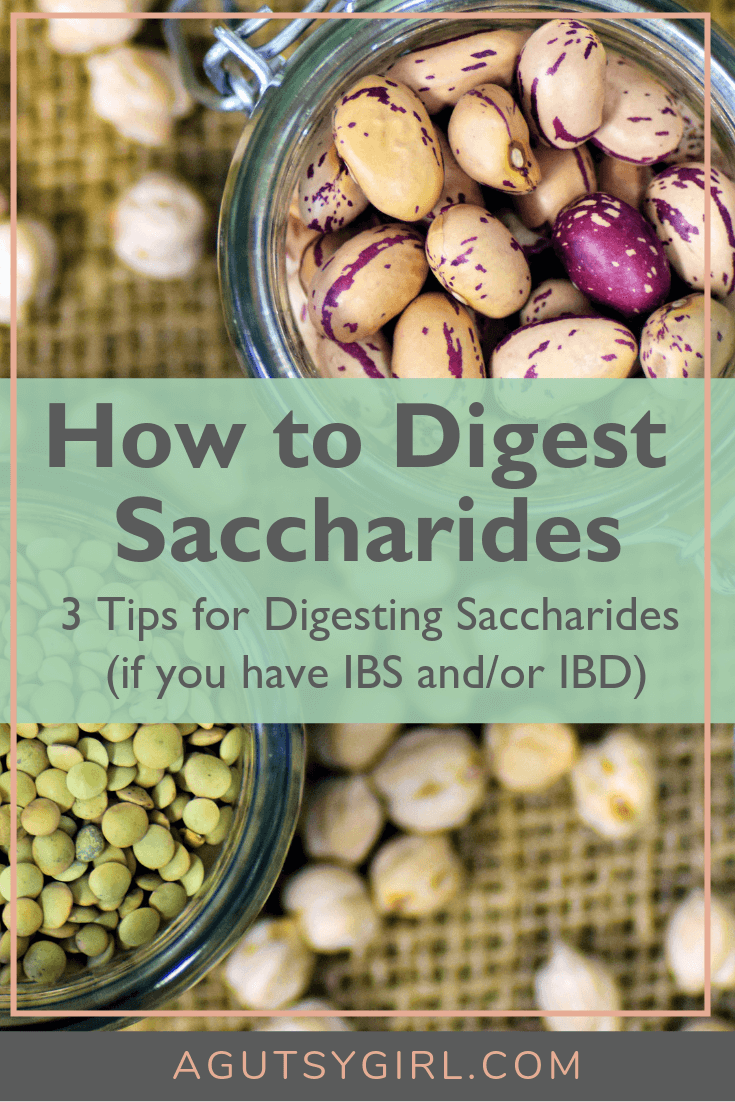How to Digest Saccharides 3 tips agutsygirl.com gut health #guthealth #healthyliving #ibs #ibd #digestion