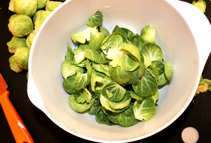 Brussels Sprouts for The Farmer's Daughter Recipe on www.agutsygirl.com