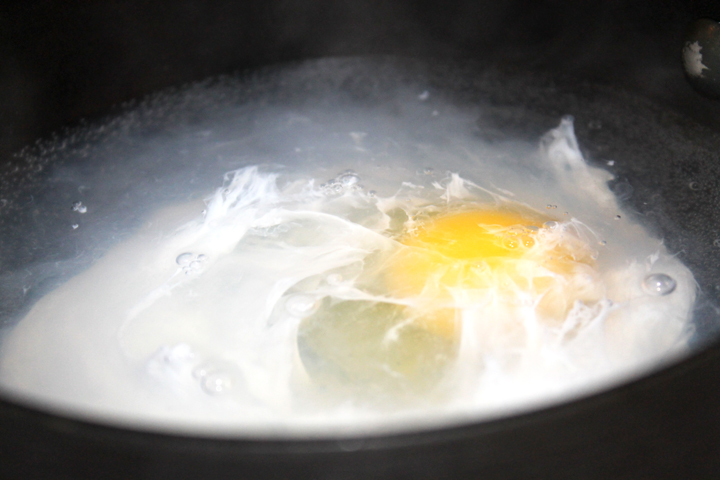 Poaching Egg from The Farmer's Daughter Recipe on www.agutsygirl.com #glutenfree #dairyfree #sugarfree