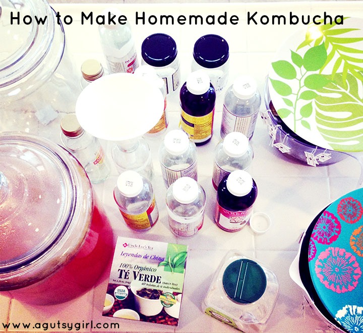 How to Make Homemade Kombucha www.agutsygirl.com