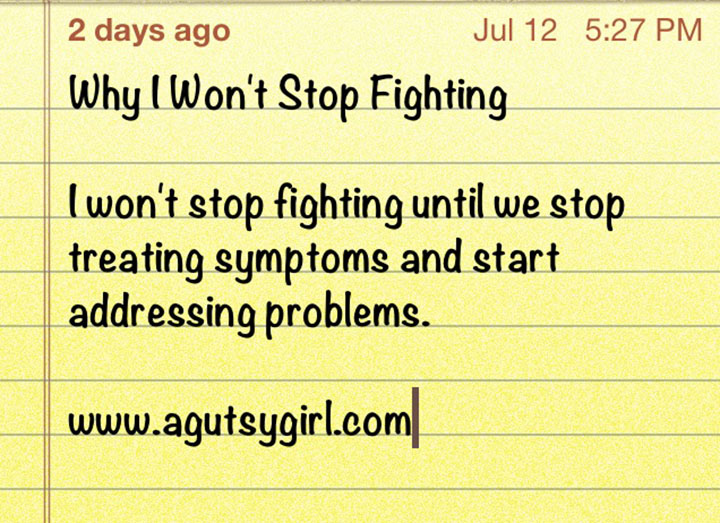 Why I Won't Stop Fighting via www.sarahkayhoffman.com