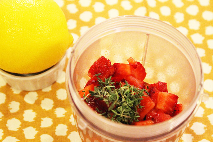 Strawberry and Thyme Slow Cooked Spaghetti Squash via www.agutsygirl.com