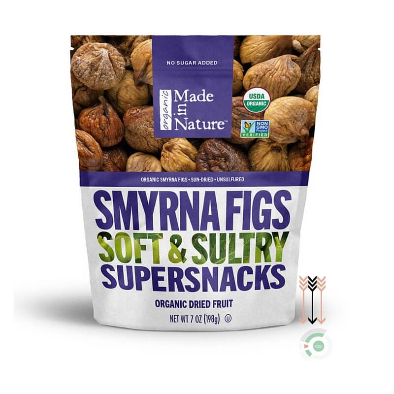 Certified Gutsy Product Made in Nature Smyrna Figs Soft & Sultry Supersnacks Organic Dried Fruit sarahkayhoffman.com