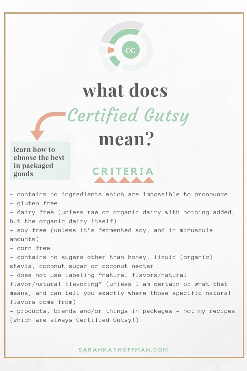 Certified Gutsy Product What does Certified Gutsy mean? sarahkayhoffman.com
