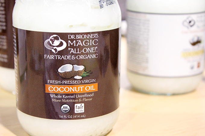 Dr. Bronner's Fair Trade and Organic Coconut Oil Review from Expo West 2014 via www.agutsygirl.com