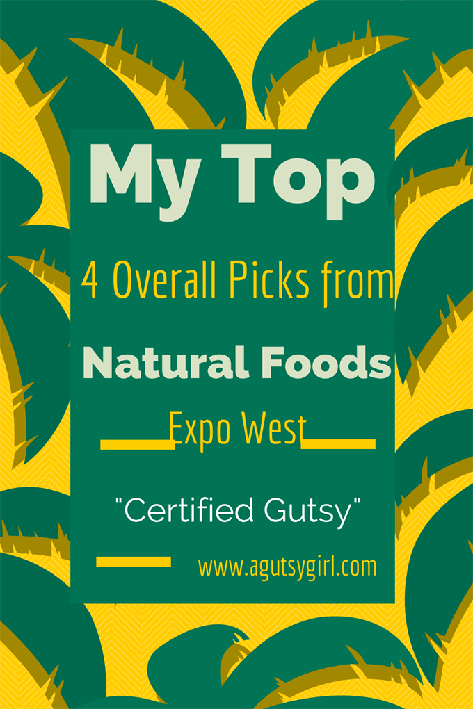 My Top 4 Overall Picks from Natural Foods Expo West 2014 via www.agutsygirl.com Certified #Gutsy #ExpoWest2014 #WeBlog