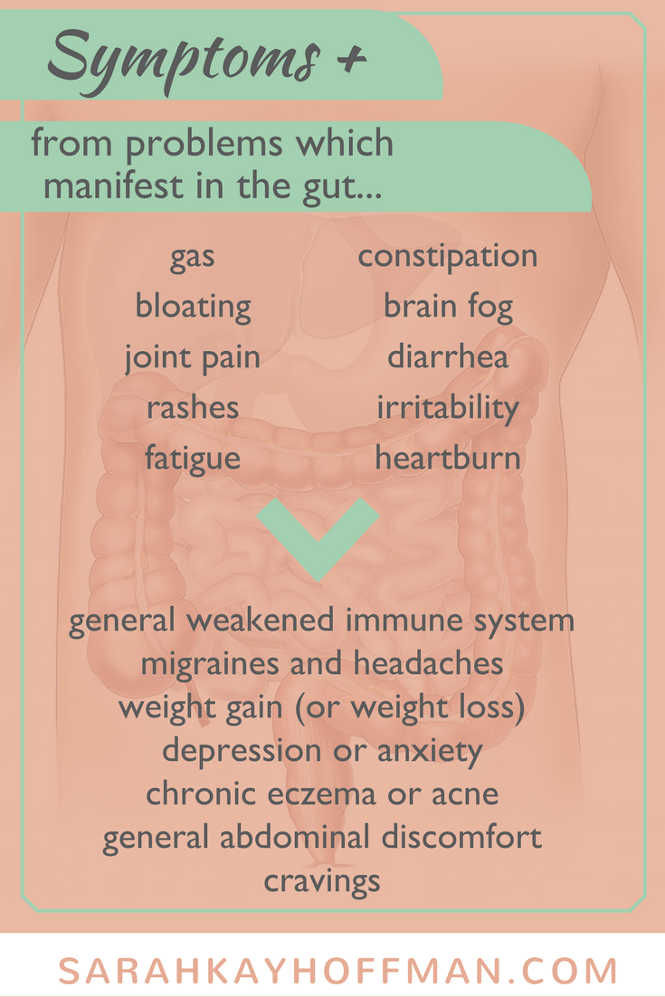 Symptoms, Problems, Masks and Solutions for Gut Healing www.sarahkayhoffman.com #guthealth #healthyliving #ibs #ibd