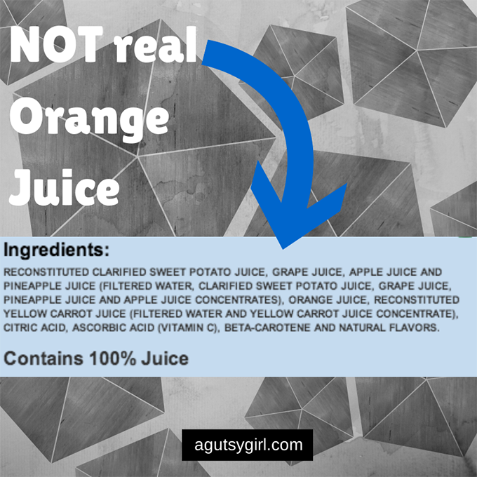 Tropicana Orange Juice NOT real #OrangeJuice via www.agutsygirl.com