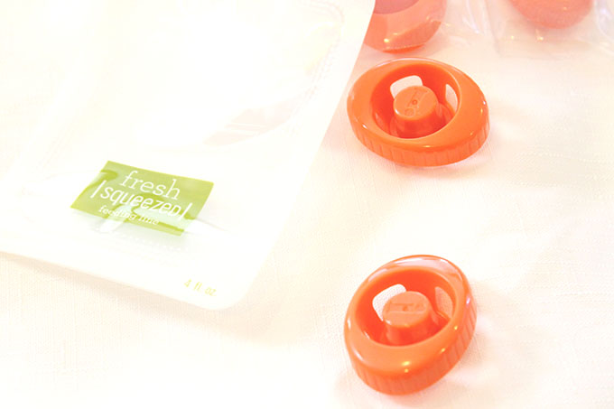 Squeeze Pouch to go. Fresh Squeezed Squeeze Station + 3 Baby Food Recipes www.agutsygirl.com
