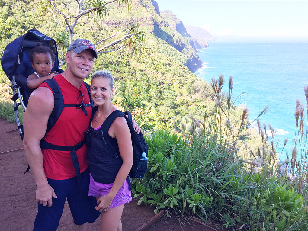 Ryan, Samarah and I hiking. Hawaii vacation of firsts. sarahkayhoffman.com