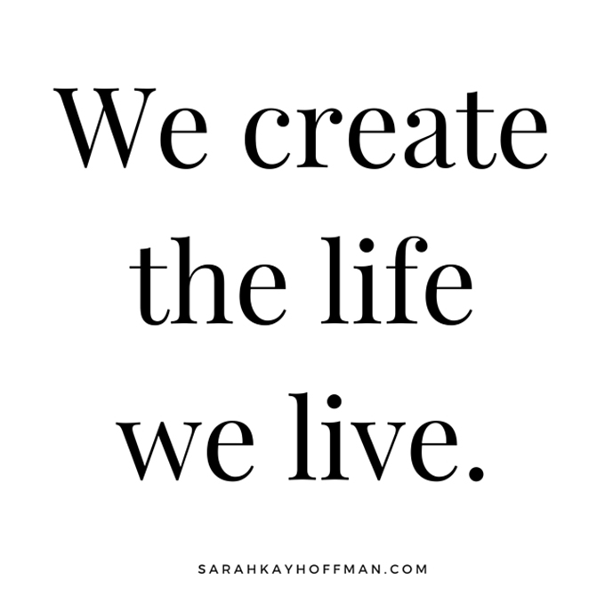 Sit Down, Let's Chat Over Broth sarahkayhoffman.com We Create the life we live