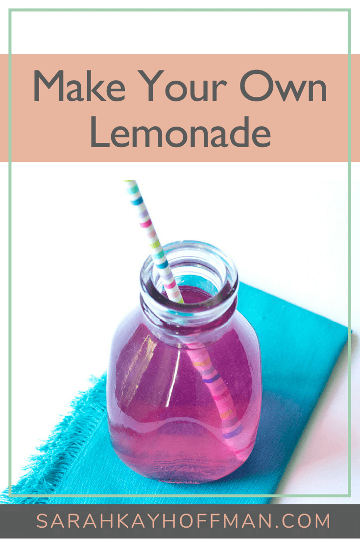 Make Your Own Lemonade www.sarahkayhoffman.com #water #hydration #guthealth #healthyliving #healthy