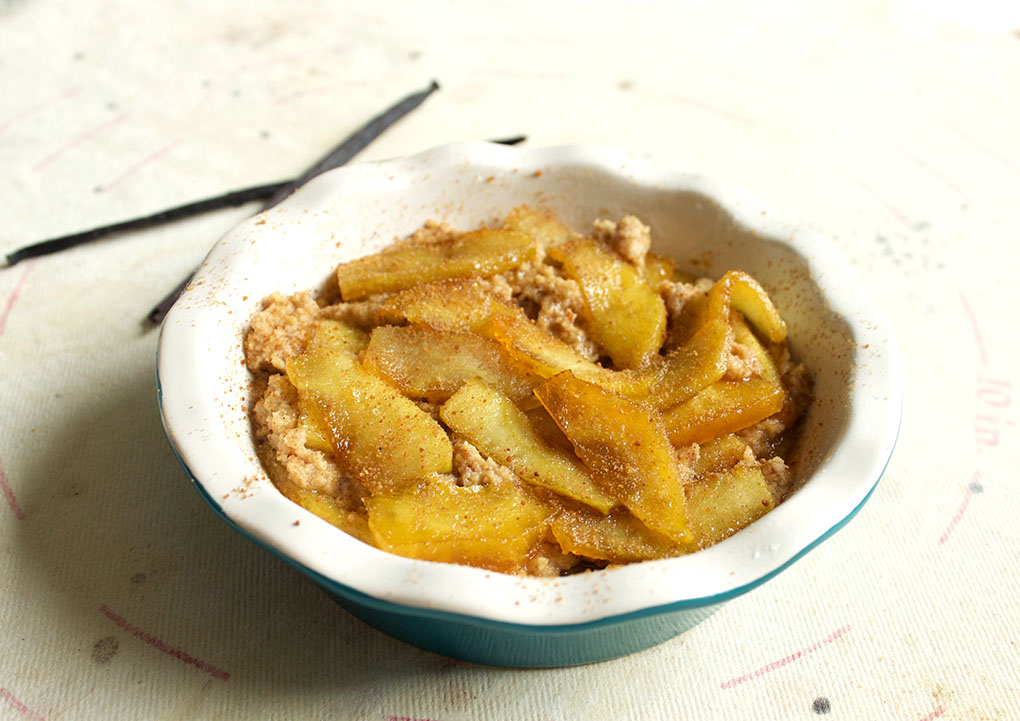 54 Days with No Sugar Mini Layered Apple Pie Pre-Baked sprinkled with coconut sugar sarahkayhoffman.com