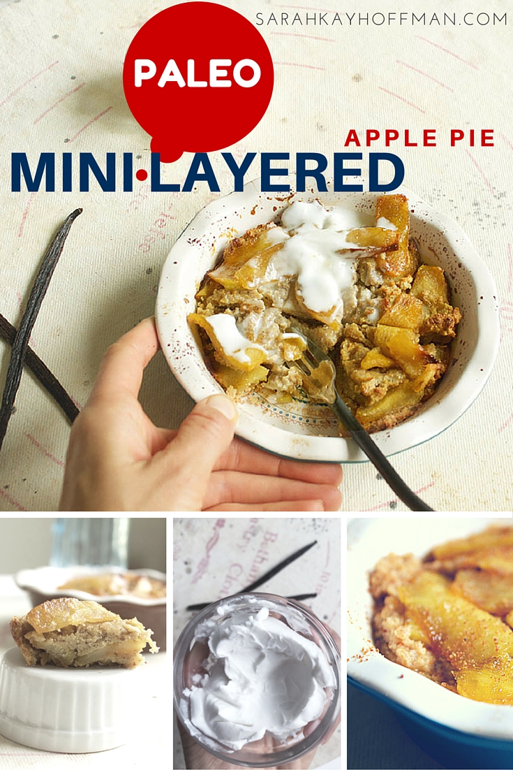 Mini Layered Apple Pie www.sarahkayhoffman.com #pie #apple #paleo #paleorecipe #healthyliving
