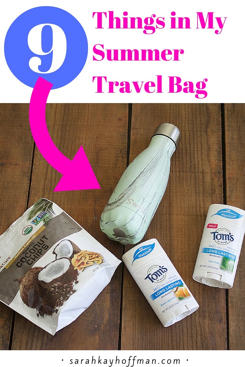 9 Things in My Summer Travel Bag sarahkayhoffman.com