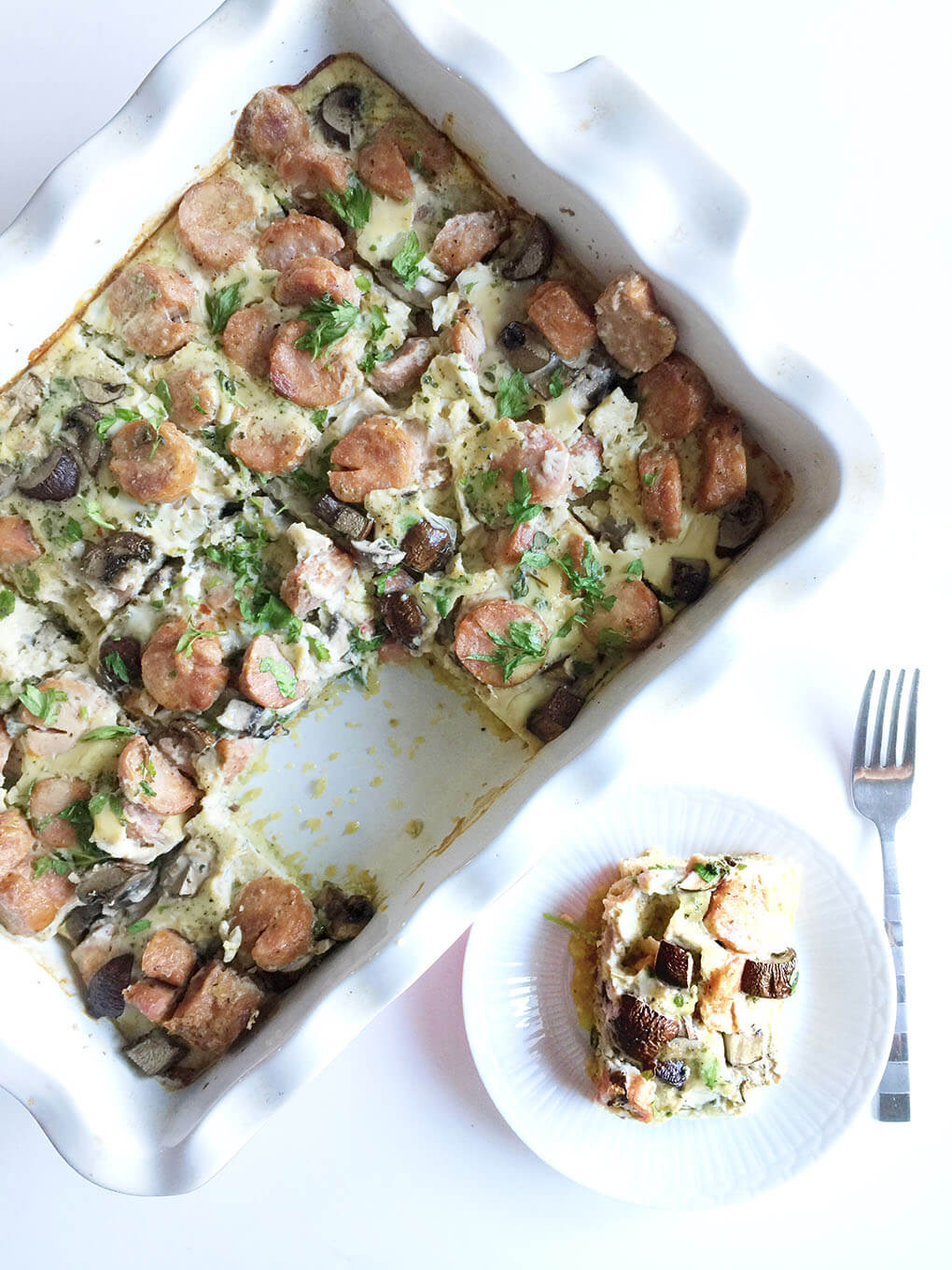 Recipes for the Family via sarahkayhoffman.com Sweet Potato Hash Dinner Casserole