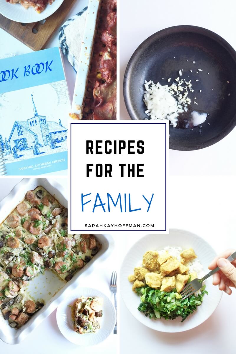 Recipes for the Family via sarahkayhoffman.com #healthyliving #dinner #family #glutenfree #recipes