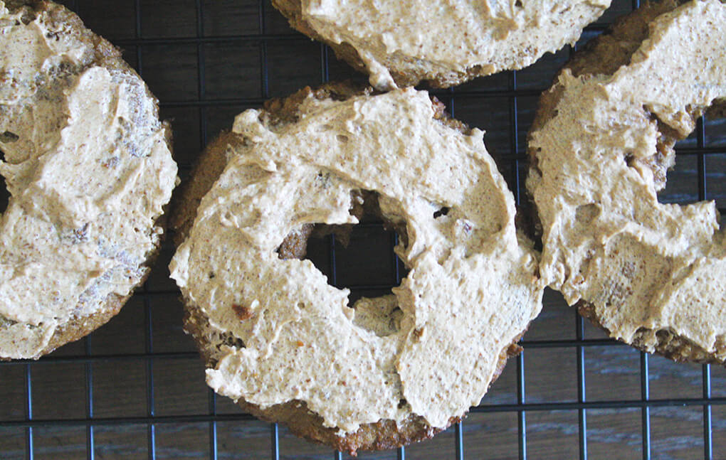 Pumpkin Spiced Donuts with a Pumpkin Spiced Frosting sarahkayhoffman.com Three Organic