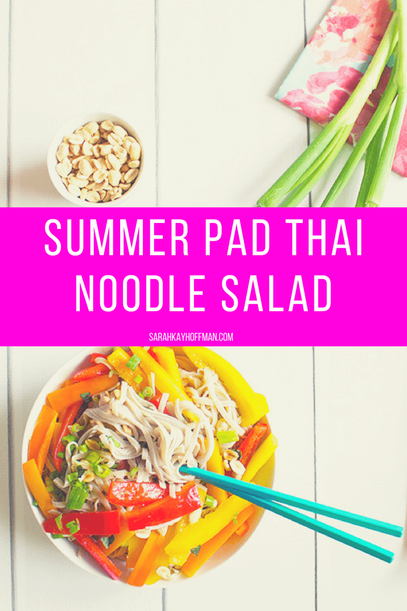 Summer Pad Thai Noodle Salad sarahkayhoffman.com