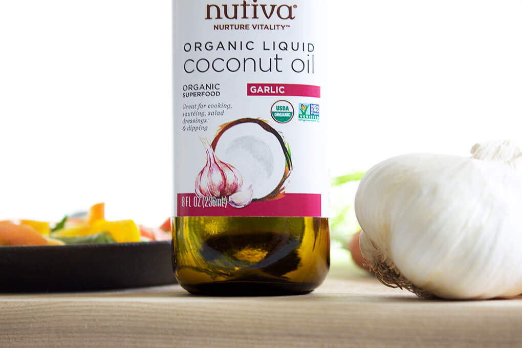 Garlic and SIBO sarahkayhoffman.com Nutiva Organic Liquid Coconut Oil with Garlic