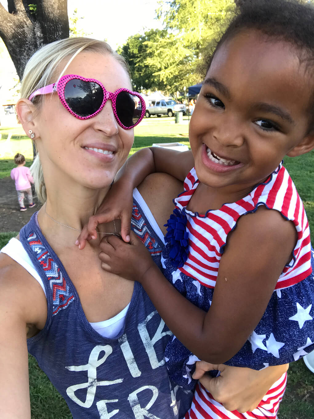 Are these the easy days? sarahkayhoffman.com SKH and Samarah 4th of July