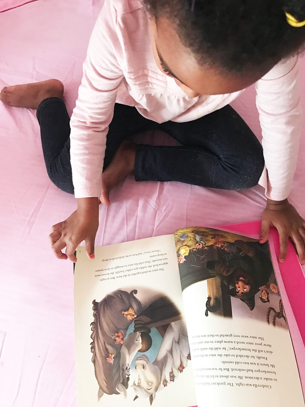 Her Favorite Disney Princess sarahkayhoffman.com Samarah reading in her dream tent