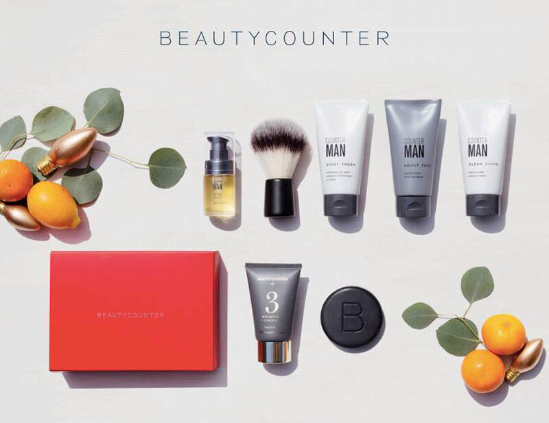 Holiday Gift Guide Roundup sarahkayhoffman.com Beautycounter Countermatch Men Holiday set shave face wash