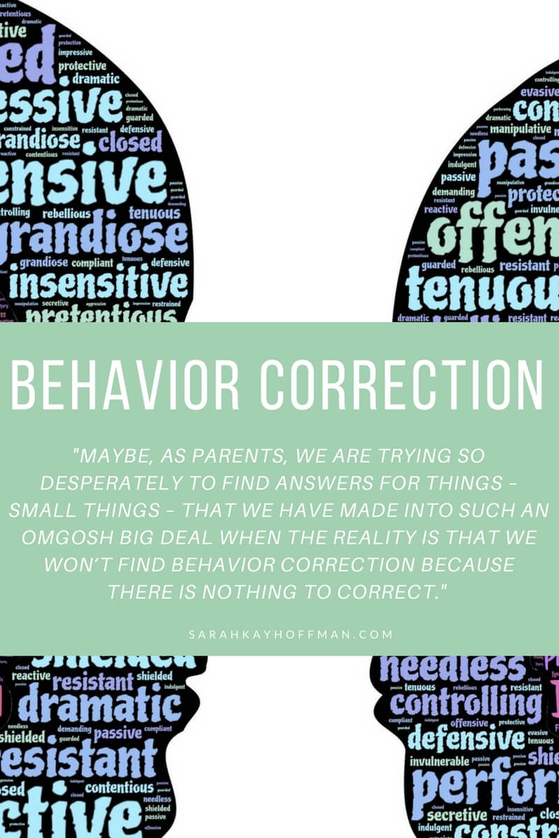 Behavior Correction sarahkayhoffman.com