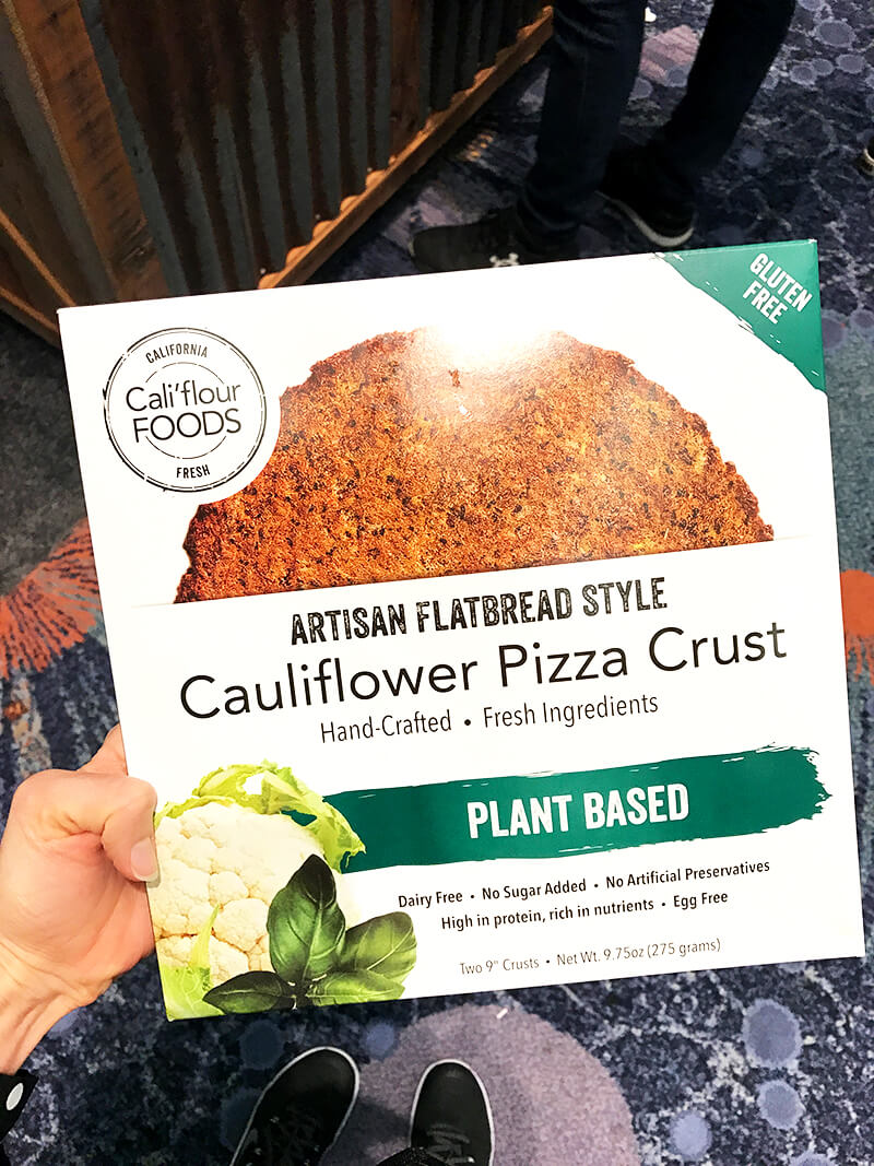 Top 29 2018 Expo West Finds www.sarahkayhoffman.com Cauli'flour cauliflower crust pizza vegan