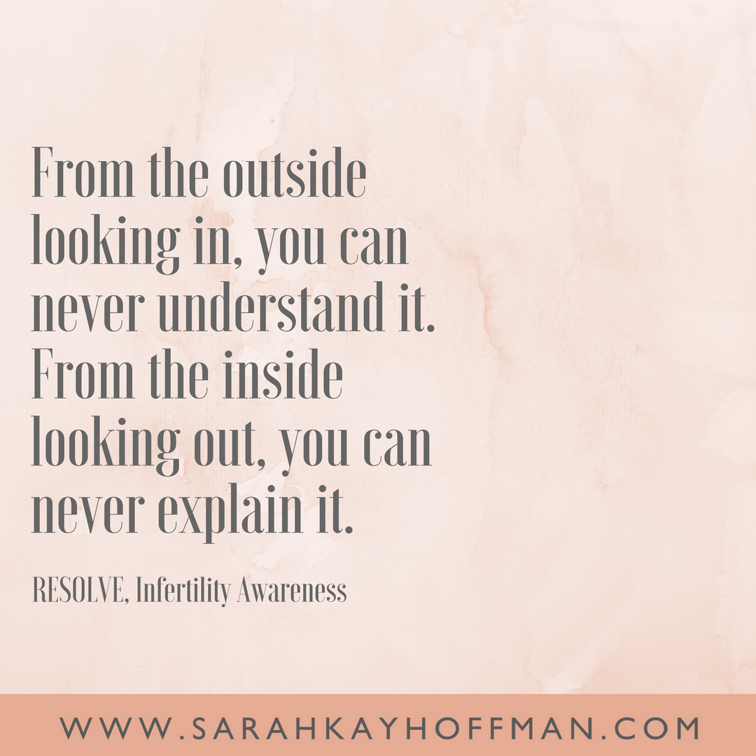 Flipping the Script on Infertility www.sarahkayhoffman.com foster adoption infertile quote quotes