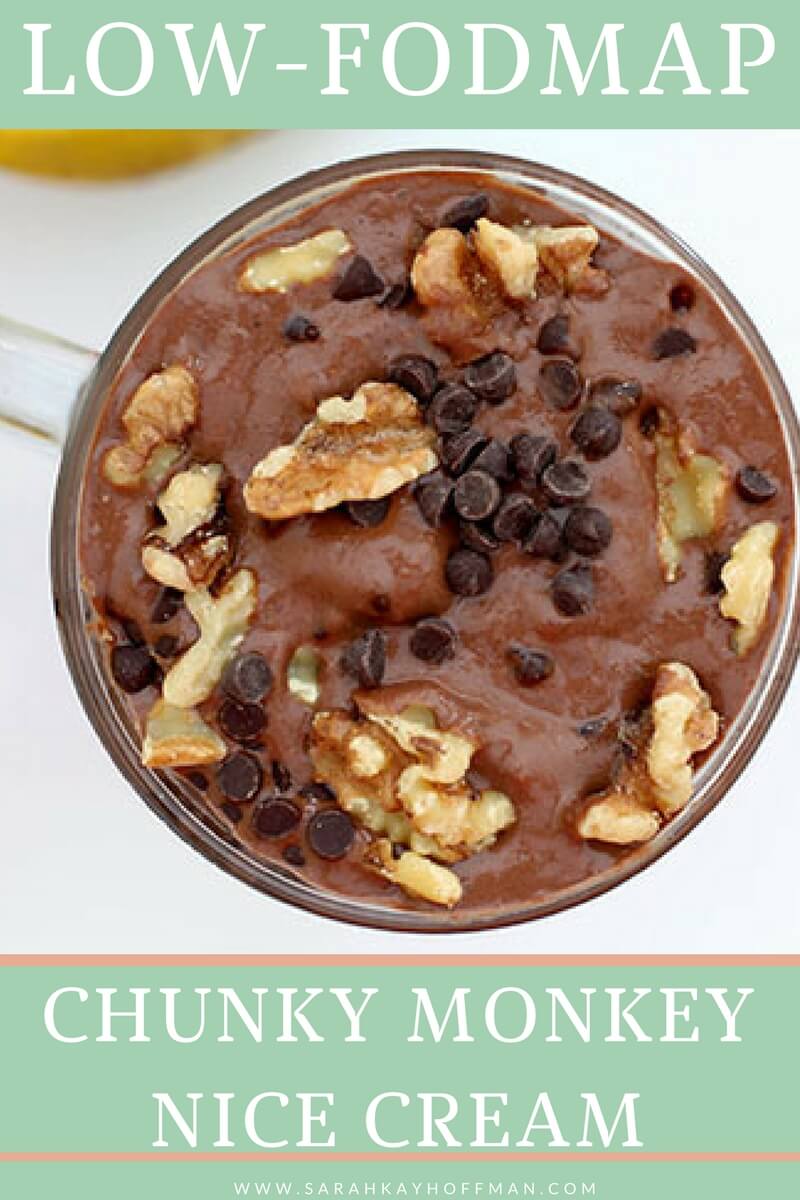 Low-FODMAP Chunky Monkey Nice Cream www.sarahkayhoffman.com