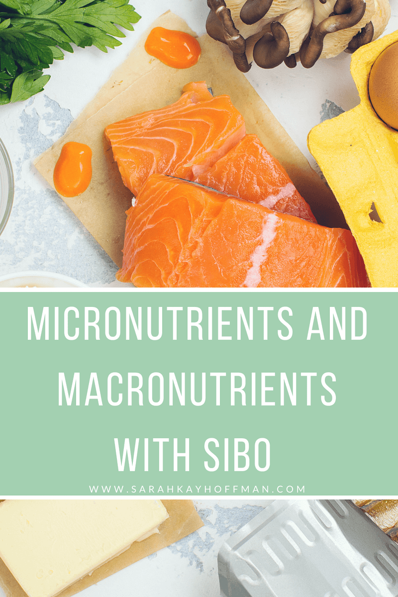 Micronutrients and Macronutrients with SIBO www.sarahkayhoffman.com #guthealth #macronutrients #SIBO #healthyliving