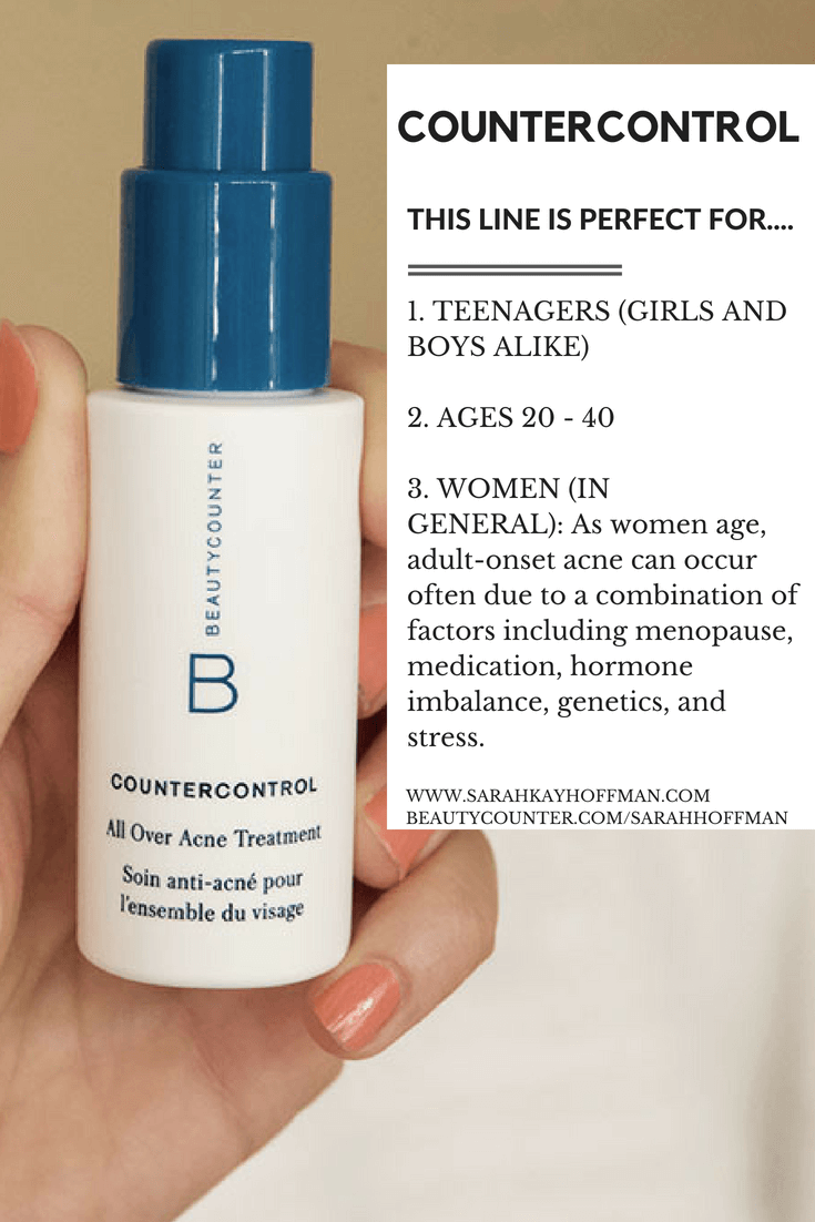 Countercontrol for Oily Skin and Acne www.sarahkayhoffman.com beautycounter.com:sarahhoffman #acne #healthyliving #beautycounter #skincare This line is for #hormones