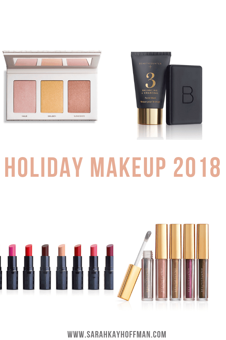Holiday Makeup 2018 Beautycounter Skincare www.sarahkayhoffman.com #makeup #beautycounter #betterbeauty #eyeshadow #holidaygifts