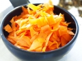 Shredded Carrots. Mini Pumpkin-Chai Muffins