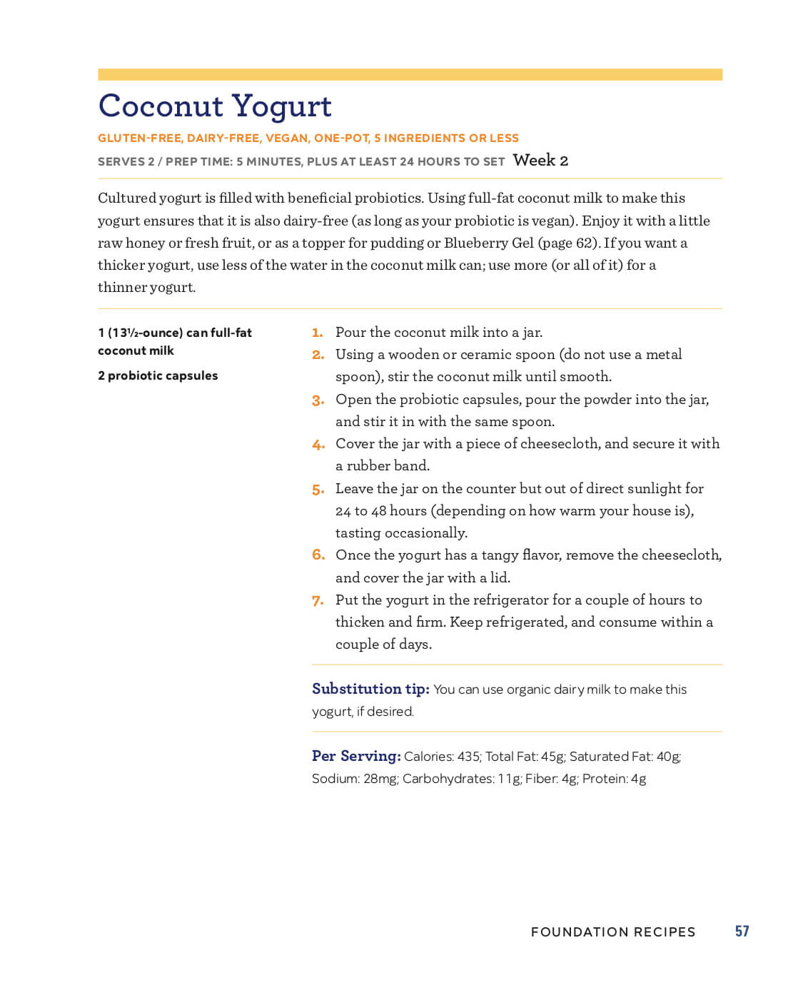 Is Yogurt Probiotic coconut yogurt recipe from The Leaky Gut Meal Plan agutsygirl.com #coconut #probiotic #yogurt #dairyfree