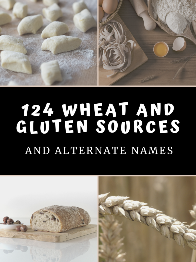 124 wheat and gluten sources and alternate names gluten free 101