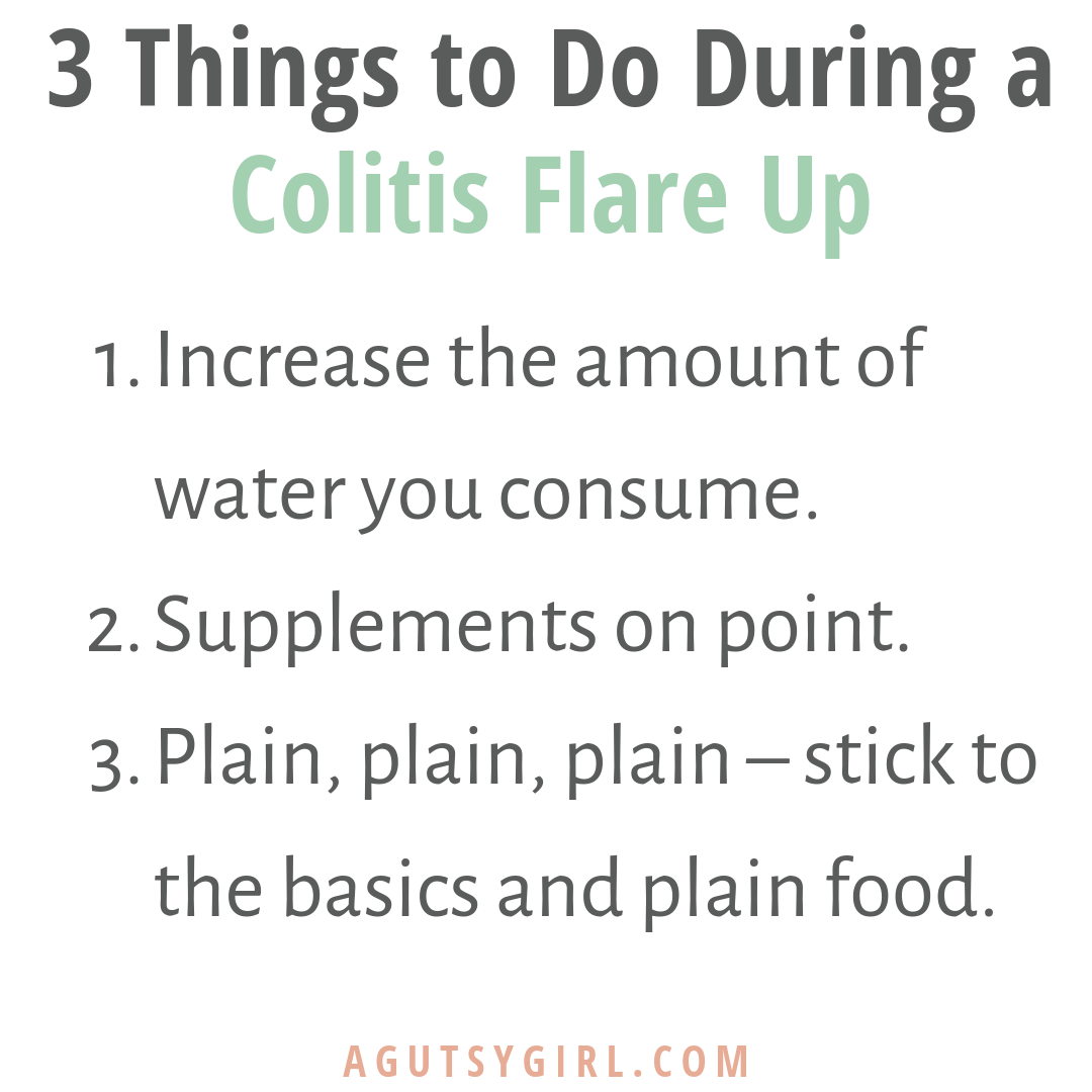 3 Things to Do During a Colitis Flare Up agutsygirl.com IBD #colitis #guthealth #colitis #IBD