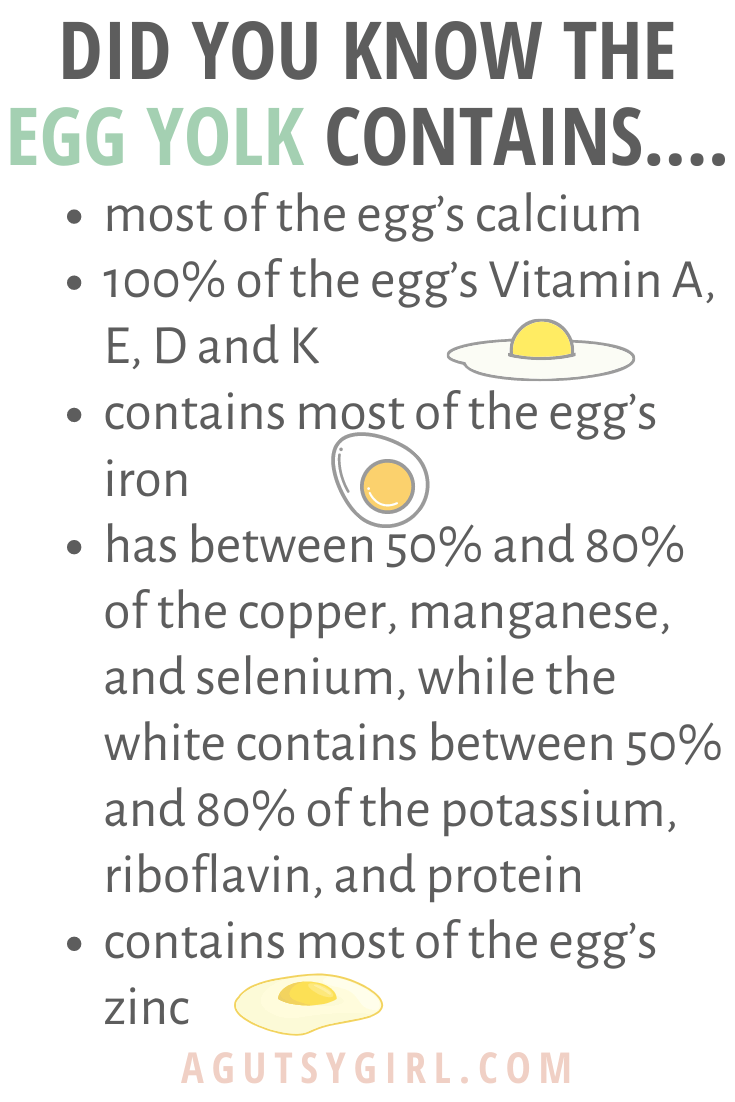 Incredible Edible Egg Yolk vitamin D agutsygirl.com #guthealth #vitaminD #eggs #eggyolk #paleo