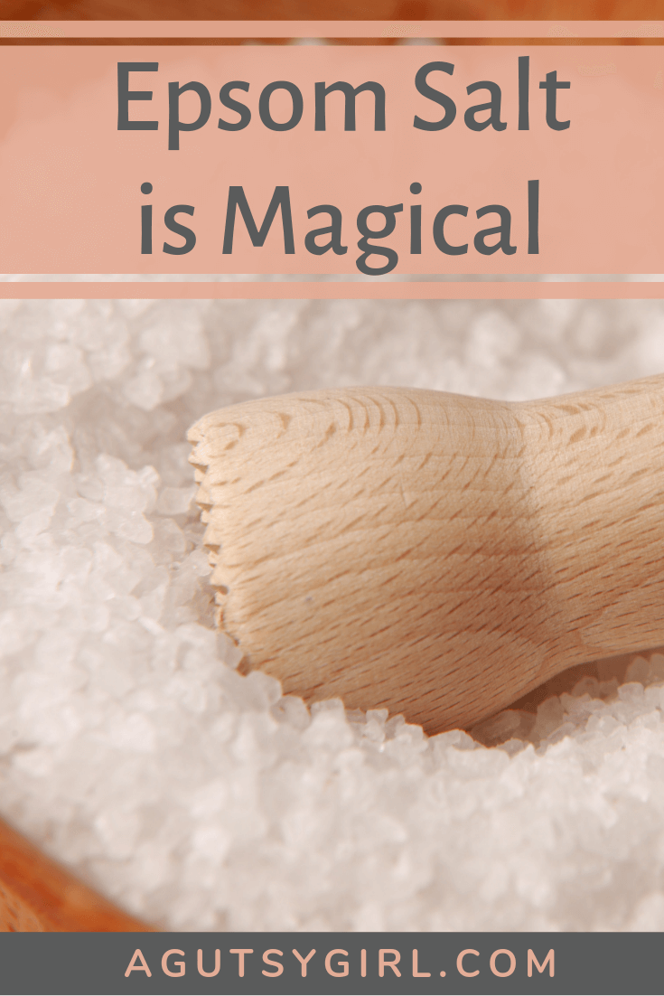 Epsom Salt is Magical agutsygirl.com gut health digestion #guthealing #epsomsalt #stressfree