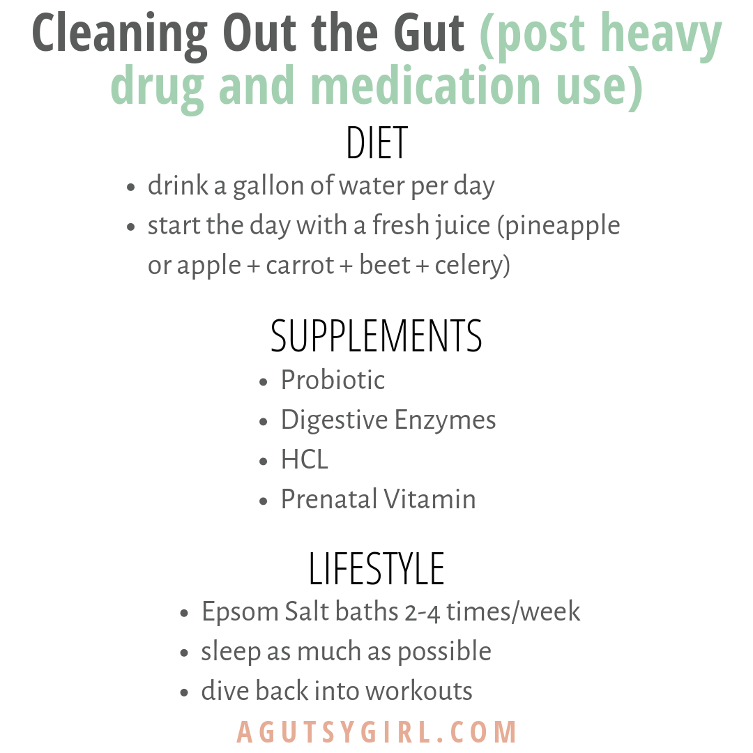 Cleaning Out the Gut Part II Diet, Supplements, Lifestyle agutsygirl.com #guthealth #infertility #healthyliving