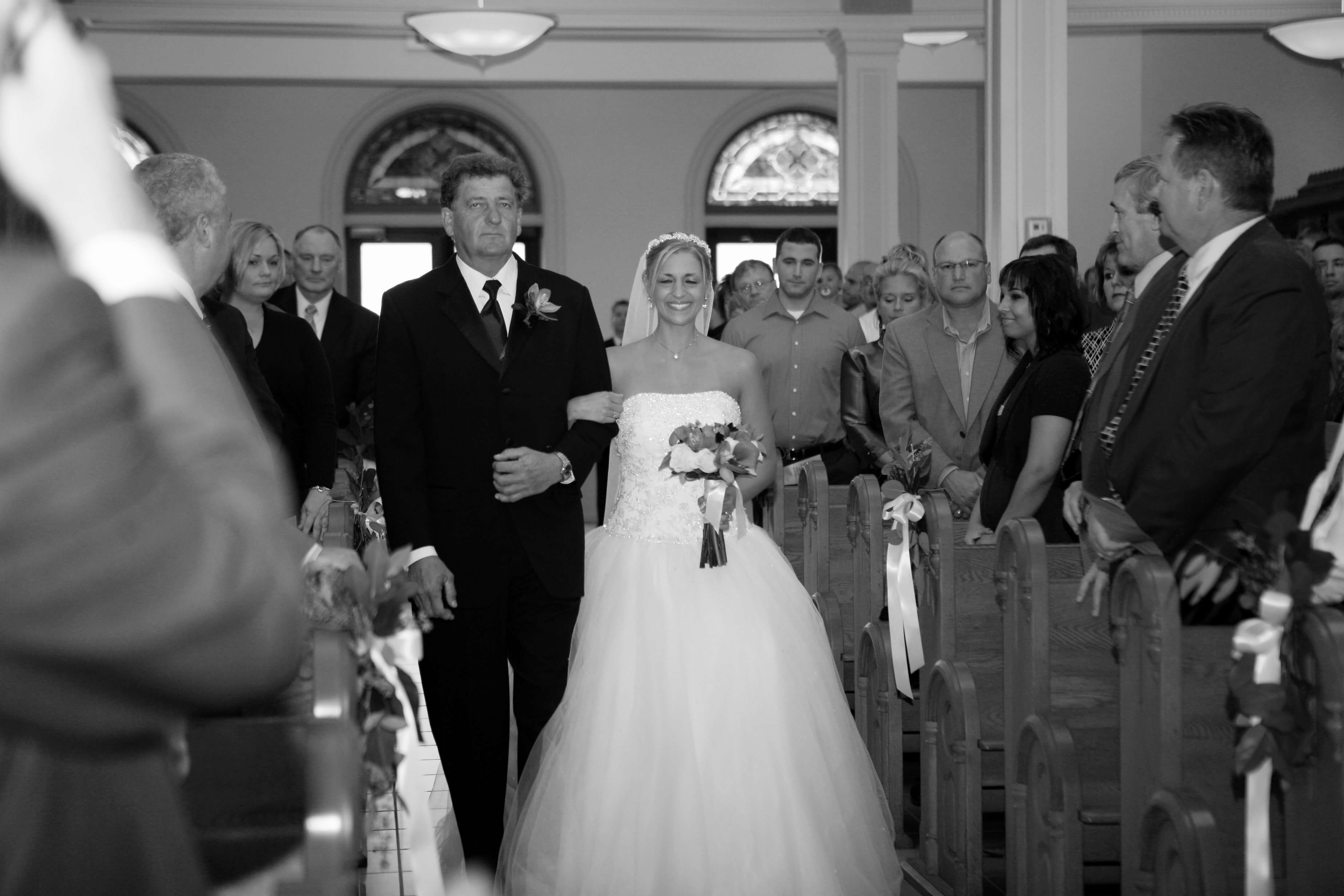 Wedding Aisle with Dad colon cancer stage 4 agutsygirl.com